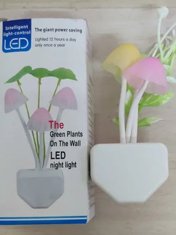 Night Light Colorful Sensor LED Mushroom Light