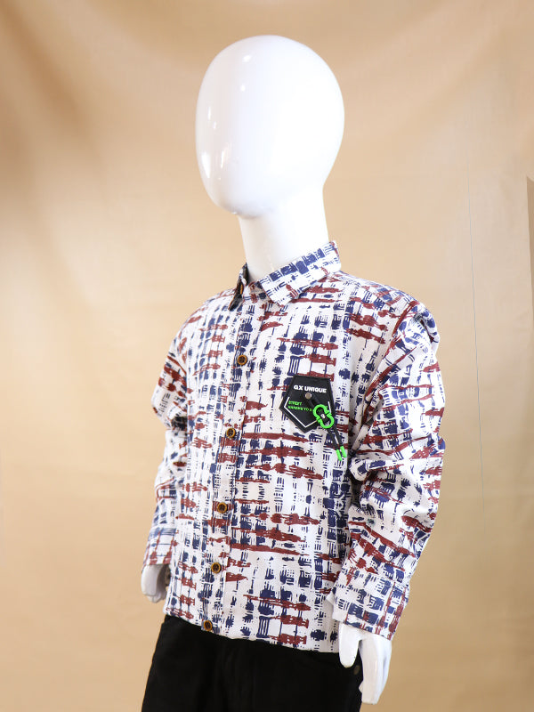 NB Boys Casual Shirt 3Yrs - 12Yrs GX Unique White 01