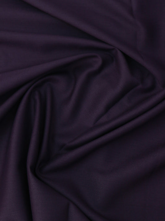 Men's Unstitched Kameez Shalwar Fabric Plain Dark Purple MUF45