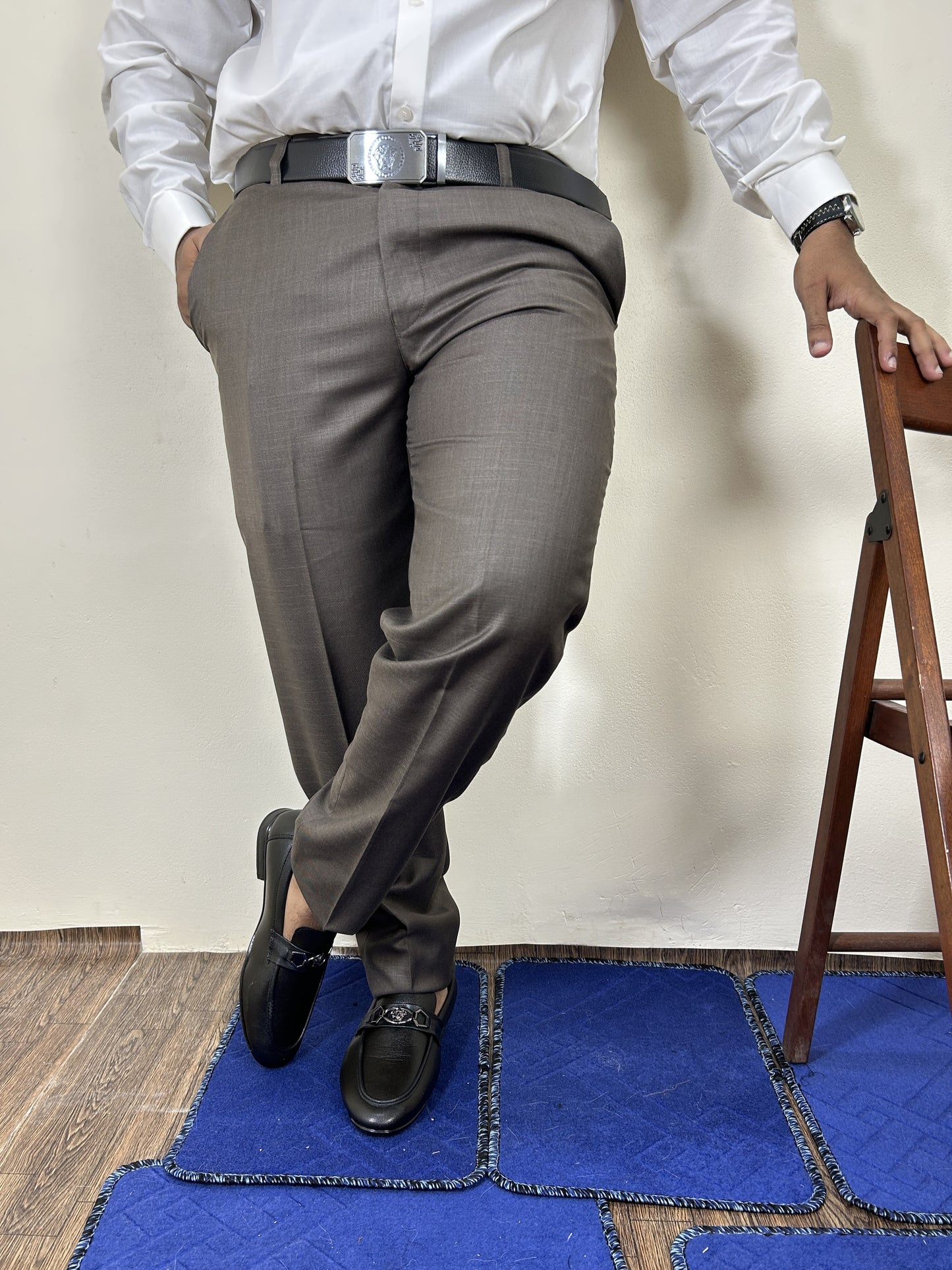 Dark Brown Formal Dress Pant For Men MFP83