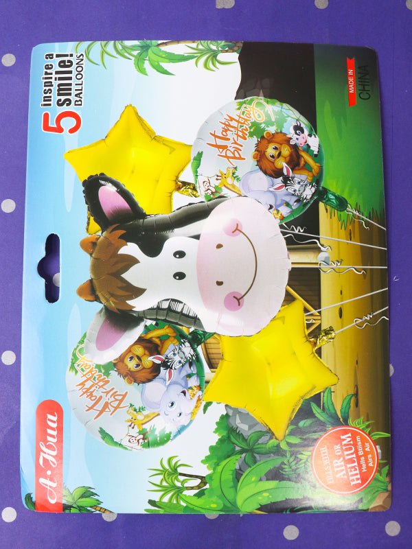 Pack Of 5Pcs Cow Shower Balloons Set BP37