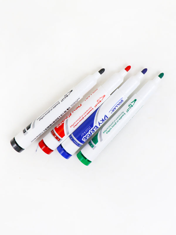 Pack Of 4 Dollar Dry Erase Markers