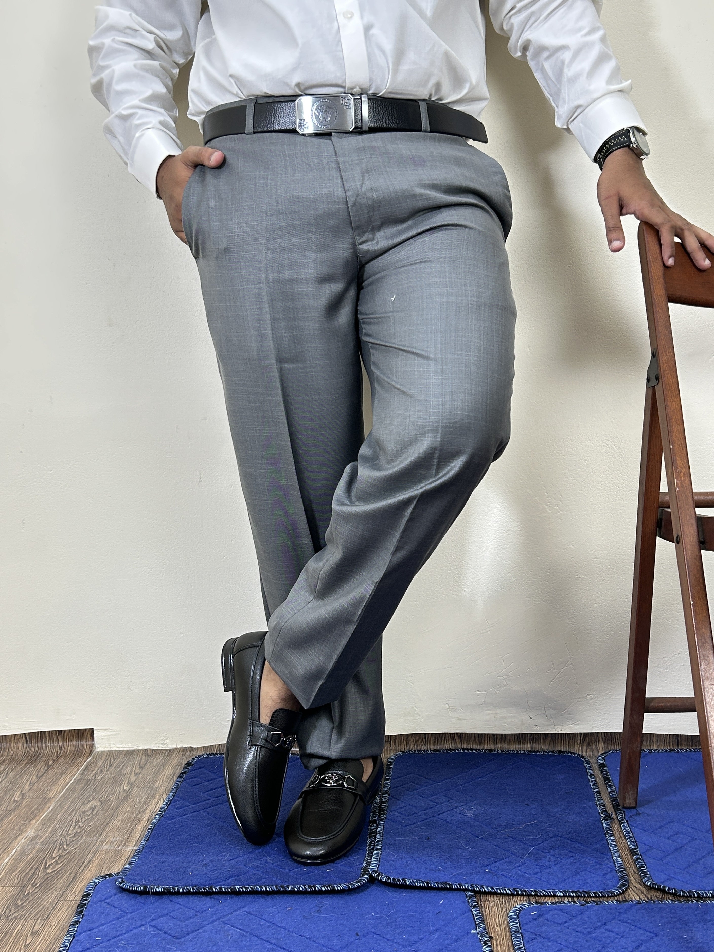 Grey Formal Dress Pant For Men MFP85 – The Cut Price