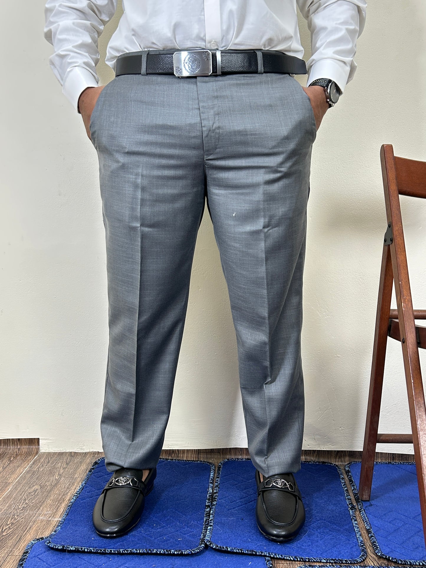 Grey Formal Dress Pant For Men MFP85