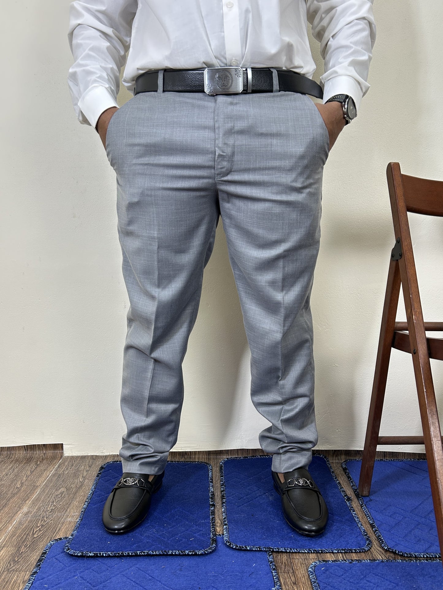 Grey Formal Dress Pant For Men MFP87