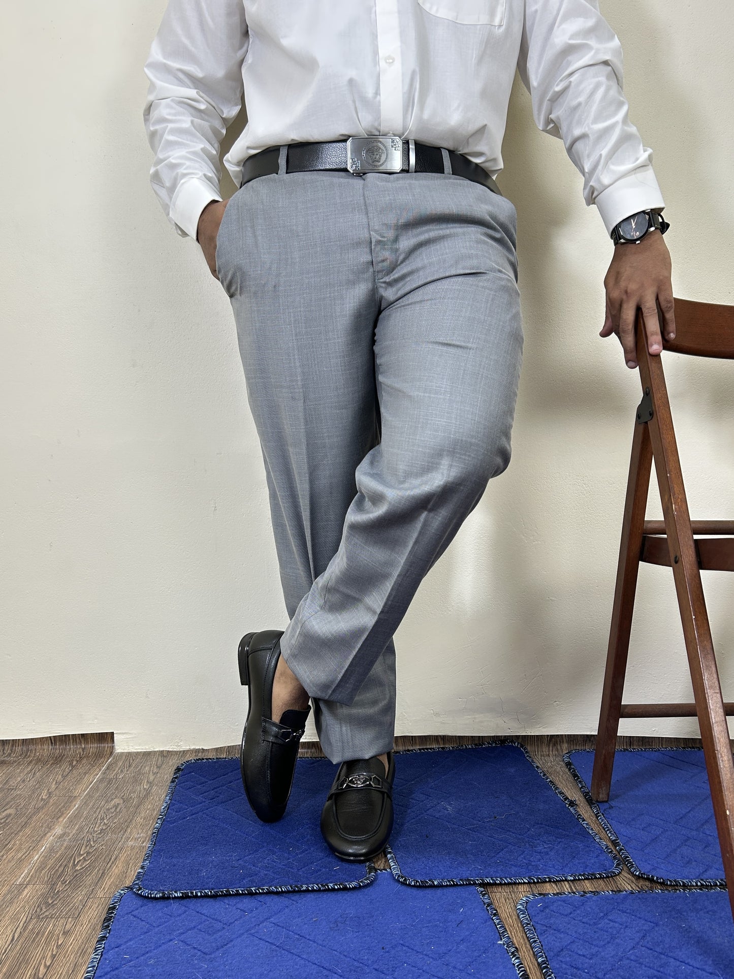 Grey Formal Dress Pant For Men MFP87