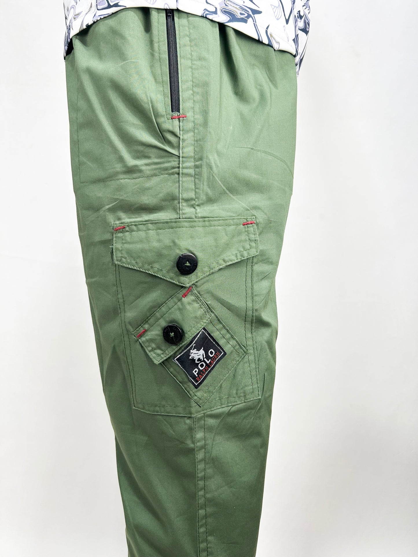Leaf Green Cotton Trouser For Men MT174