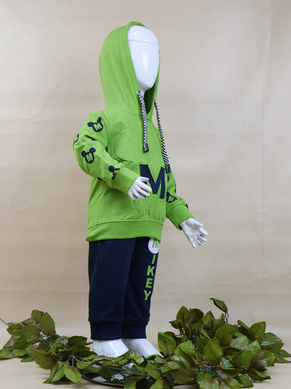 BS12 SK Hooded Kids Suit 1Yr - 4Yrs M Green