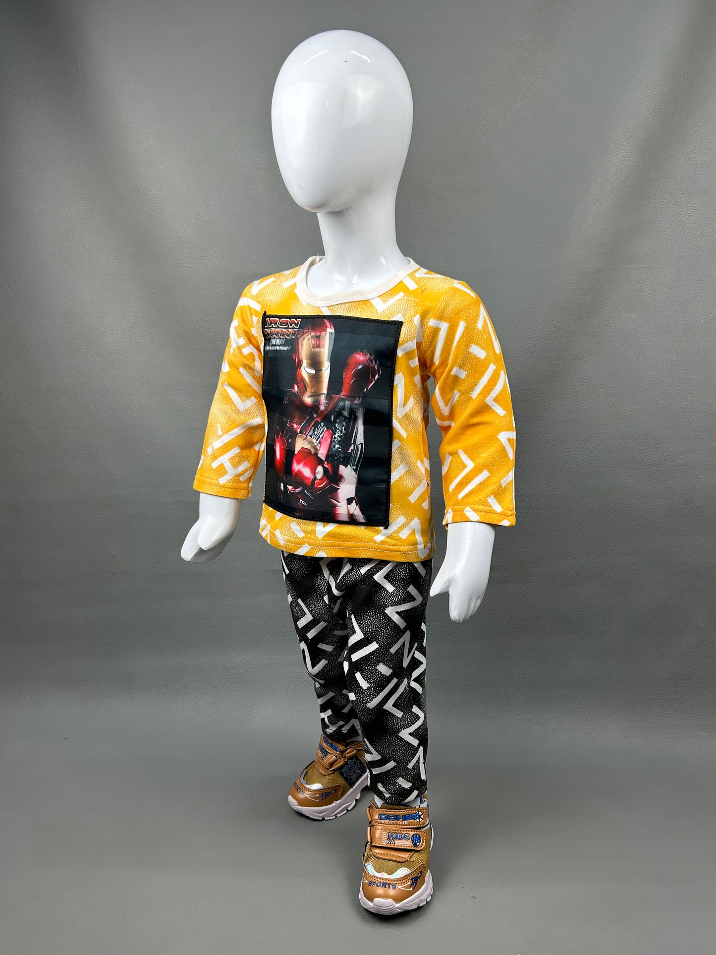 1Yr - 4Yrs Ironman Yellow Suit For Kids TG BS216