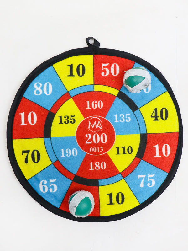 Dart Board With Two Sticky Target Balls