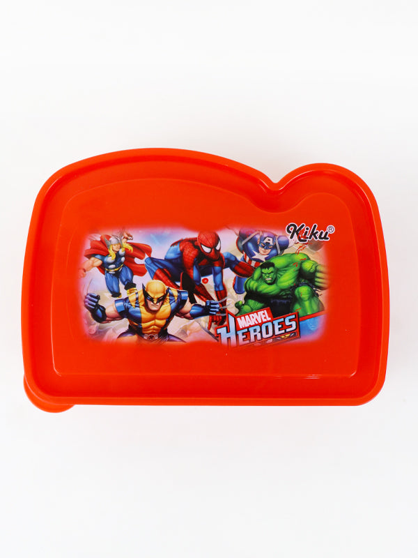 Marvel H School Lunch Box Red