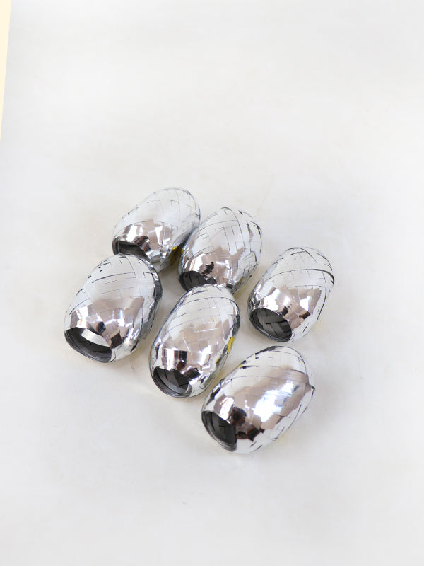 Curling Ribbon Egg Silver