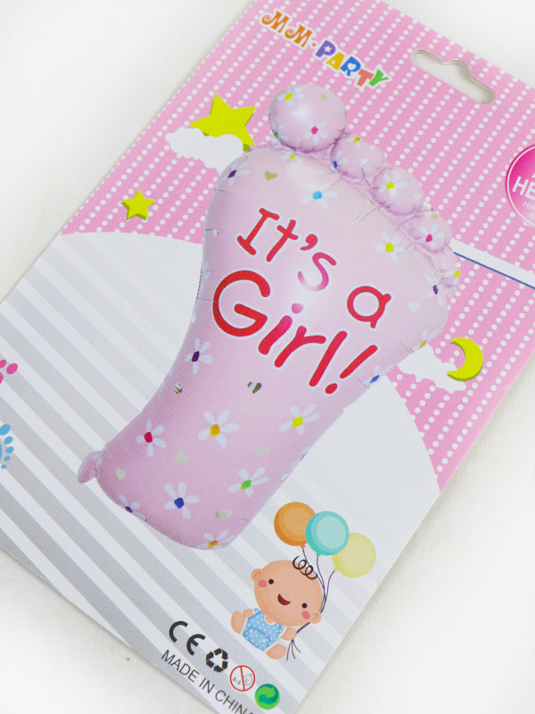 BP04 Baby Girl Foot Foil Ballons