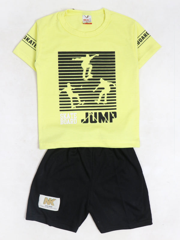 NBS50 ZG Newborn Baba Suit 0Mth - 6Mth Jump Yellow