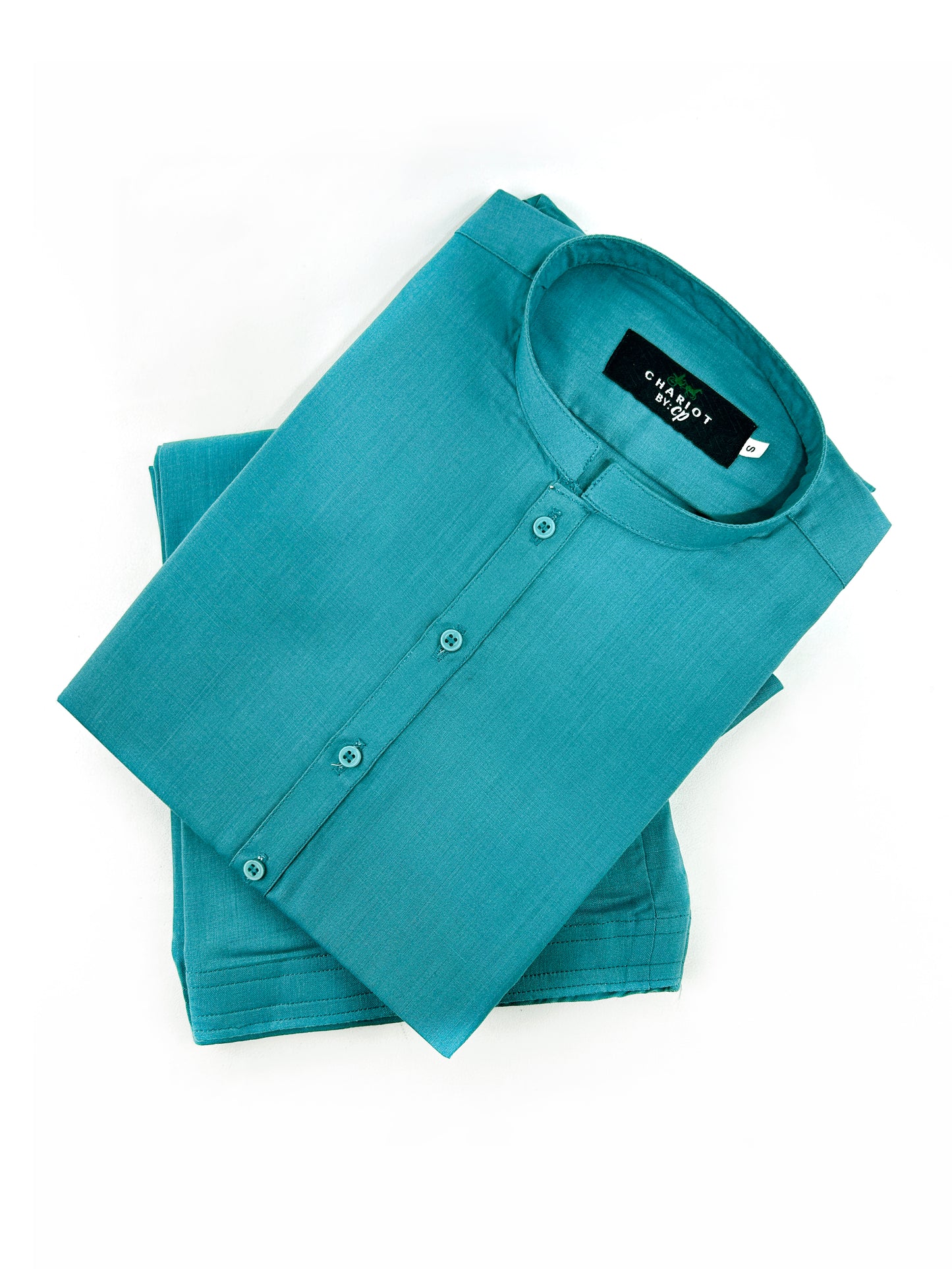828/1 12 Sea Green Plain Stitched Suit Kameez Shalwar For Men MSK221