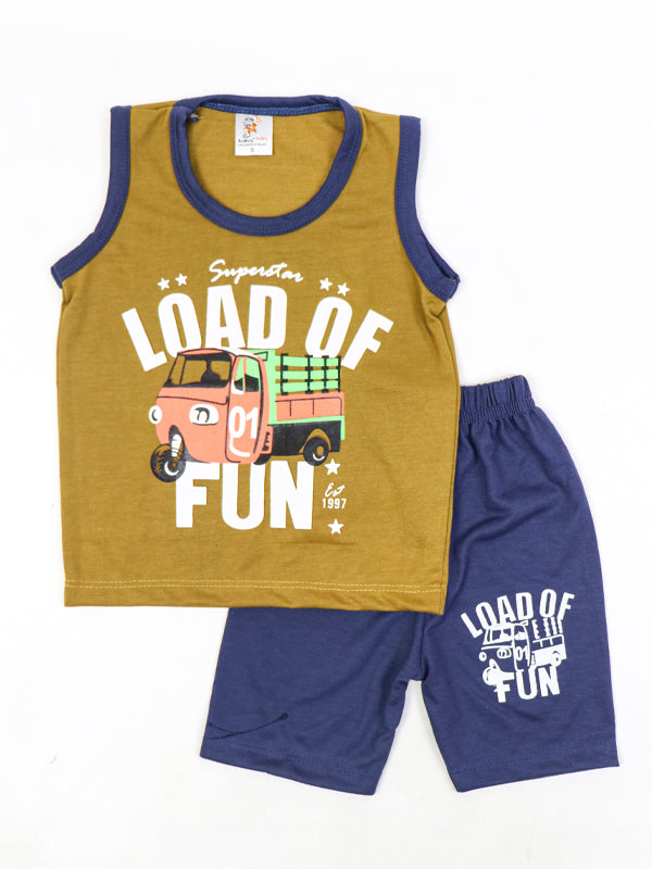 RG Kids Sando Suit 1Yr - 4Yr Load of Fun Brown