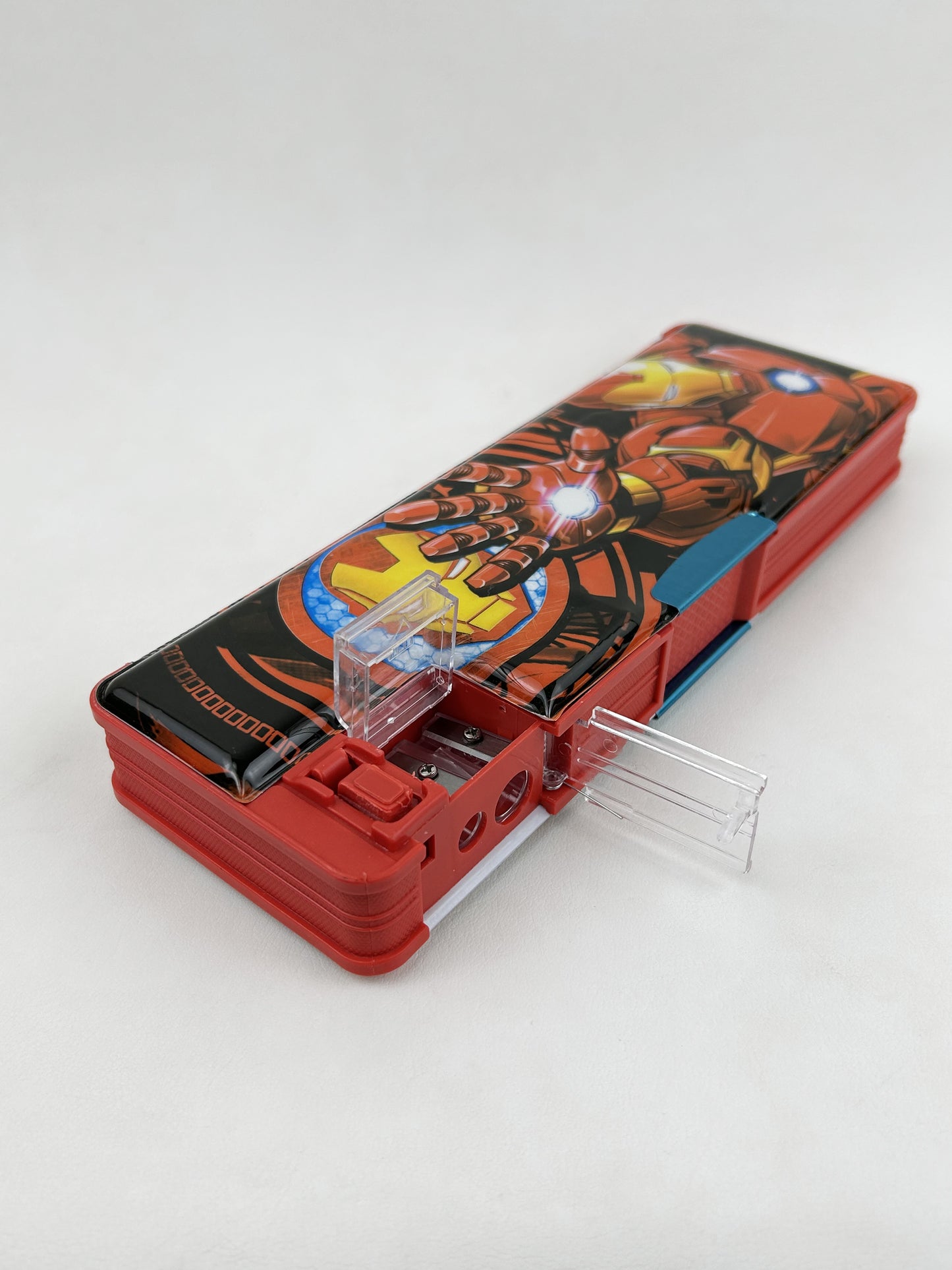 Iron Man Pencil Box With Sharpener For Kids PB89