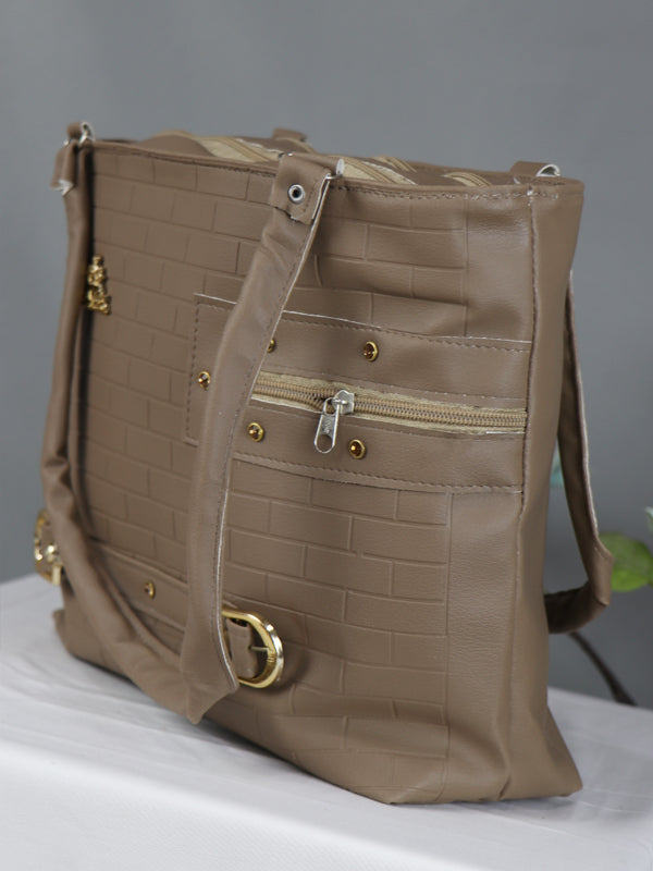 WHB09 Women's Handbag HRM Light Brown