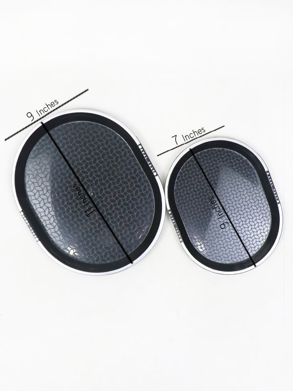Plastic Oval Shape Serving Tray 2 Sizes Set