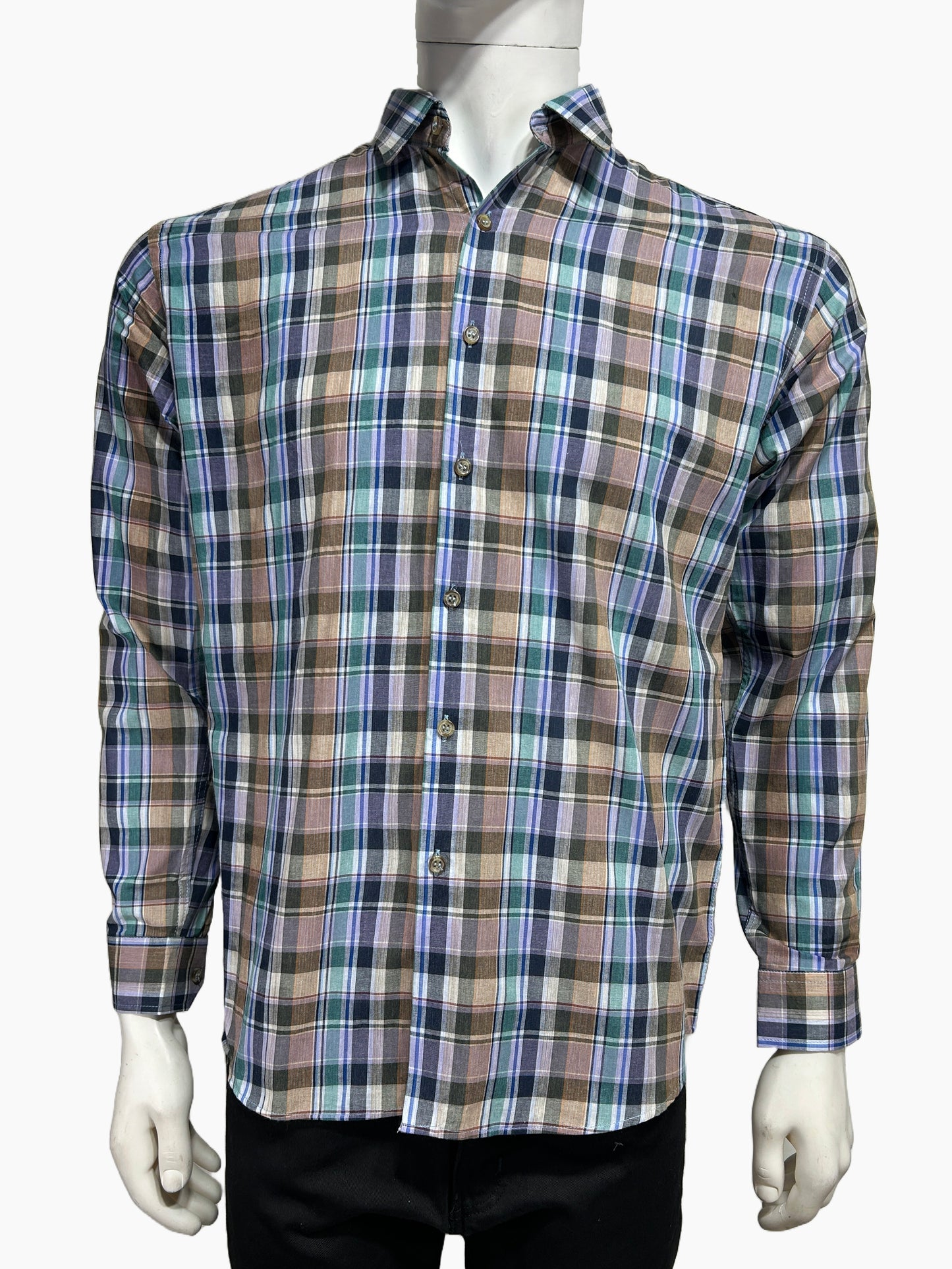 Brown Checks Casual Shirt For Men MCS88