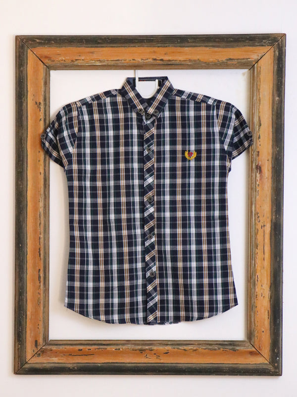 AZ Boys Casual Shirt 5Yrs - 12 Yrs White Check
