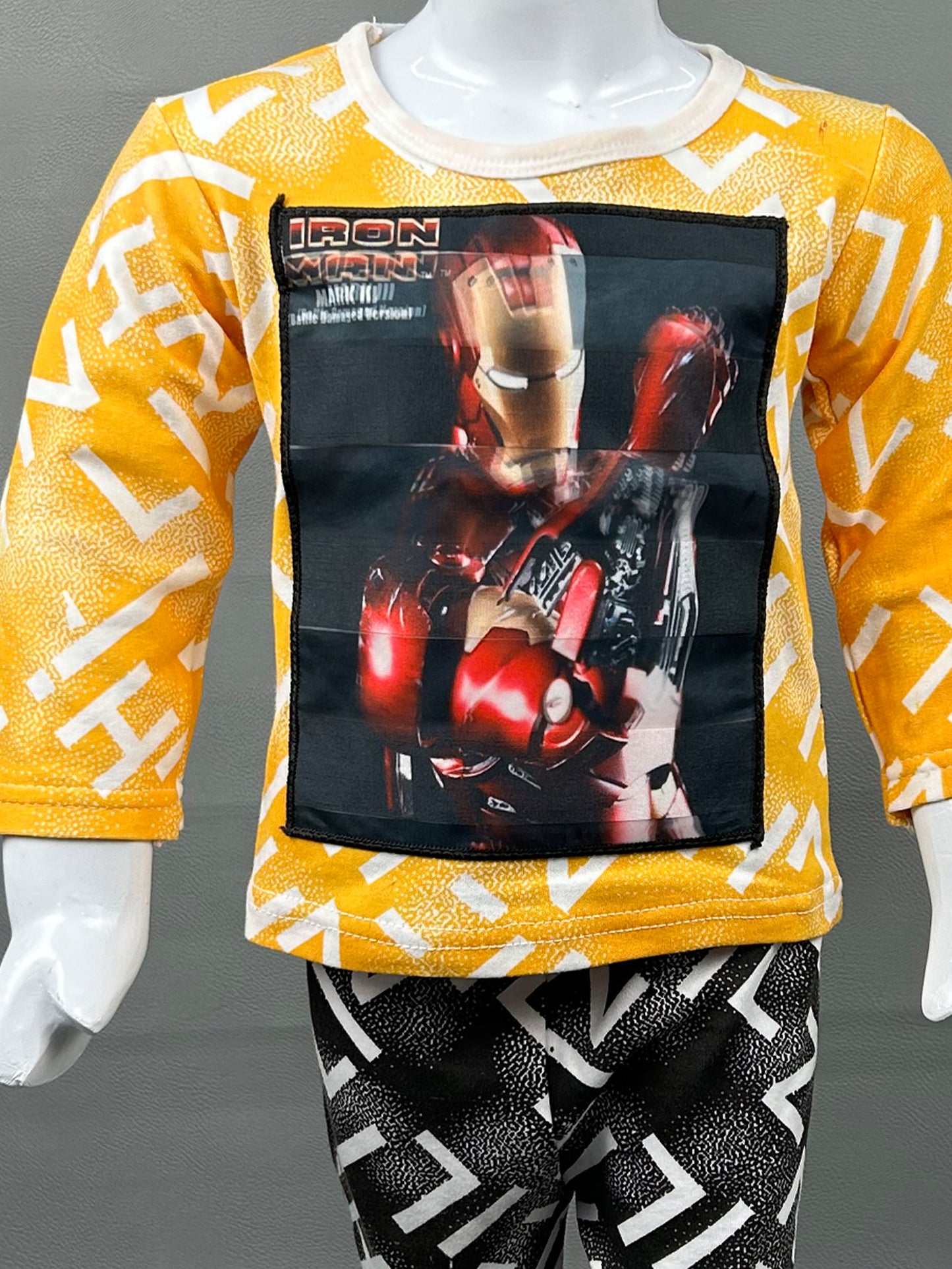 1Yr - 4Yrs Ironman Yellow Suit For Kids TG BS216