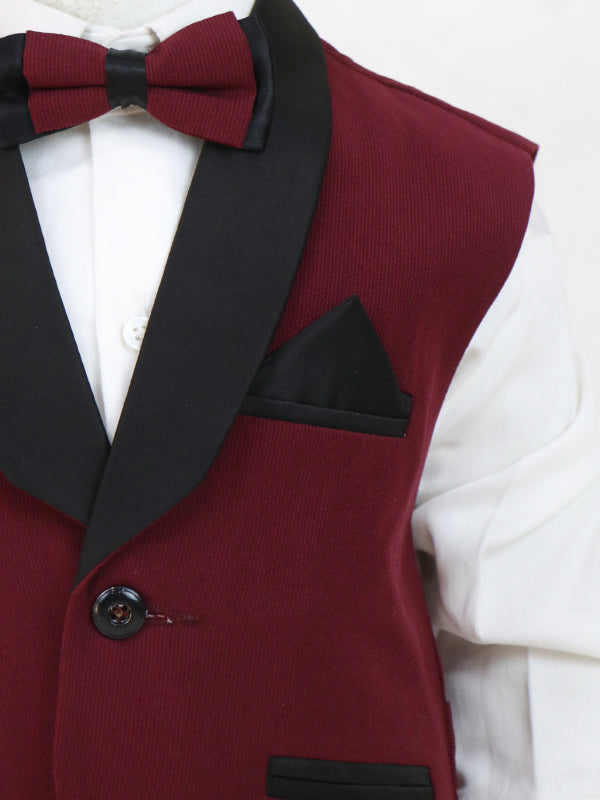 BCP05 4 PCS Suit for Boys 6Mth - 14Yrs Maroon