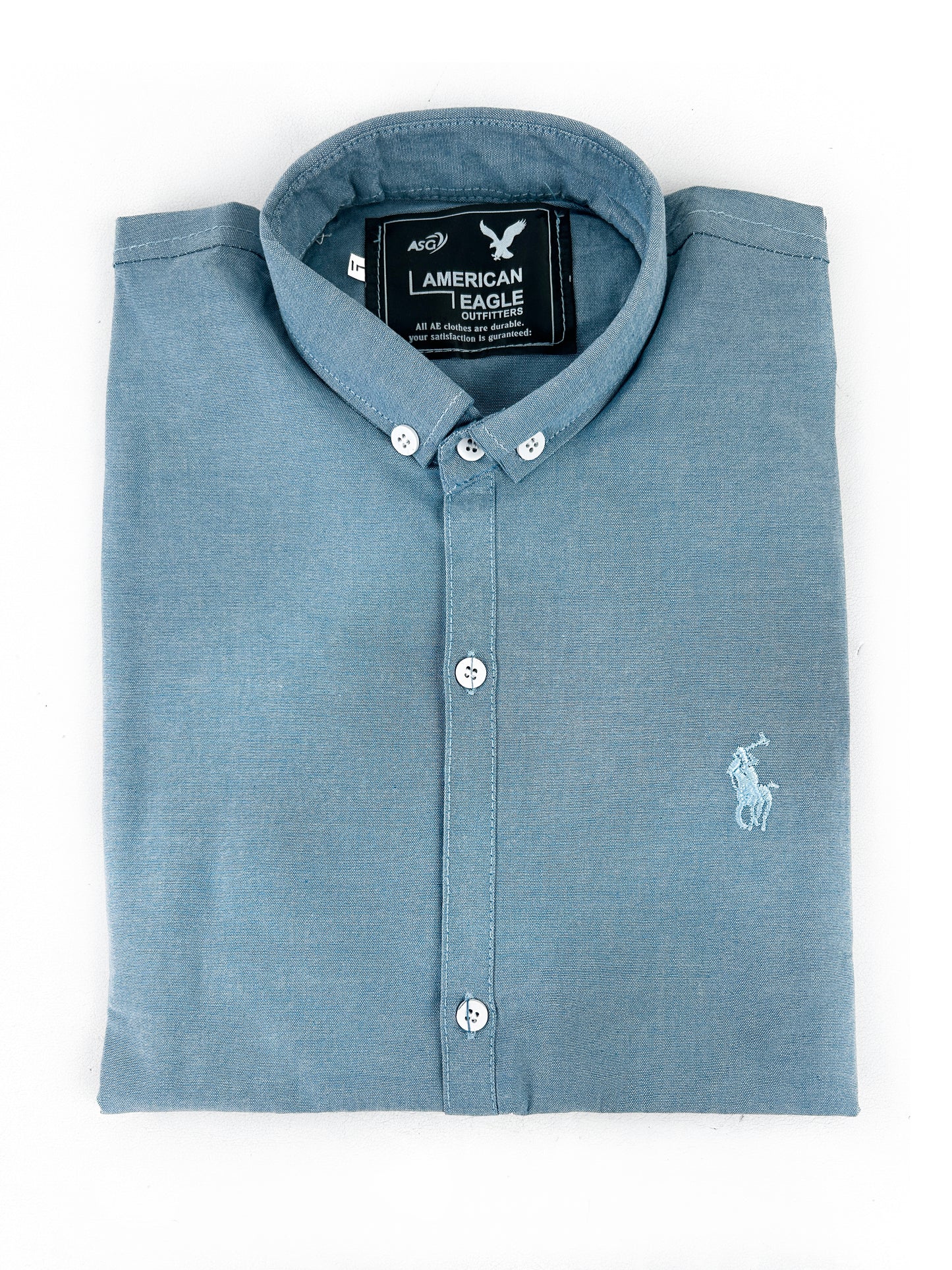 G Blue Chambray Casual Shirt For Men MCS95