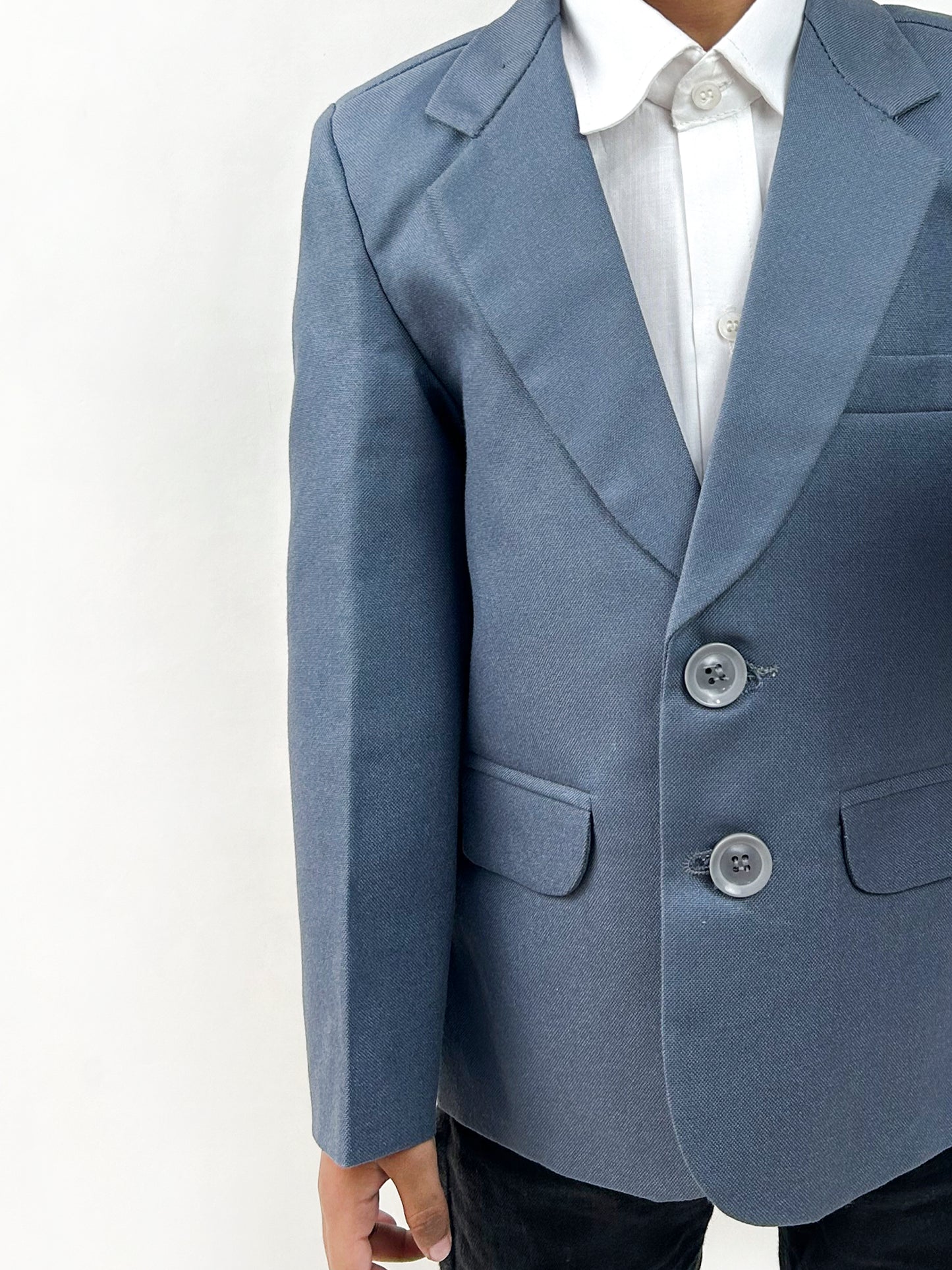 3Yrs - 7Yrs Light Grey Casual Coat Blazer For Boys / School Uniform Blazer CB01