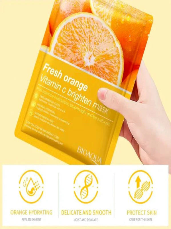 Freshen Orange Vitamin C Brighten Facial Sheet Mask