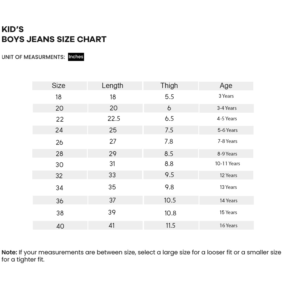 Boys Stretchable Jeans 5 Yrs - 16Yrs Jet Black BJ25