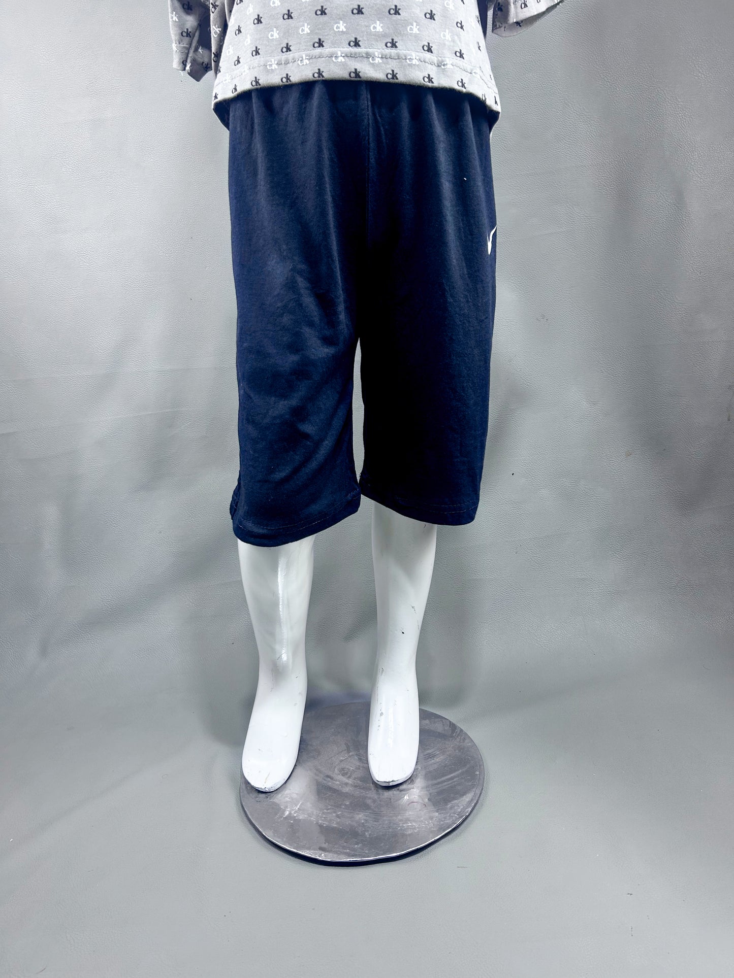 2Yrs - 5Yrs Navy Blue TB Boys 3-QTR Short For Boys BQS12