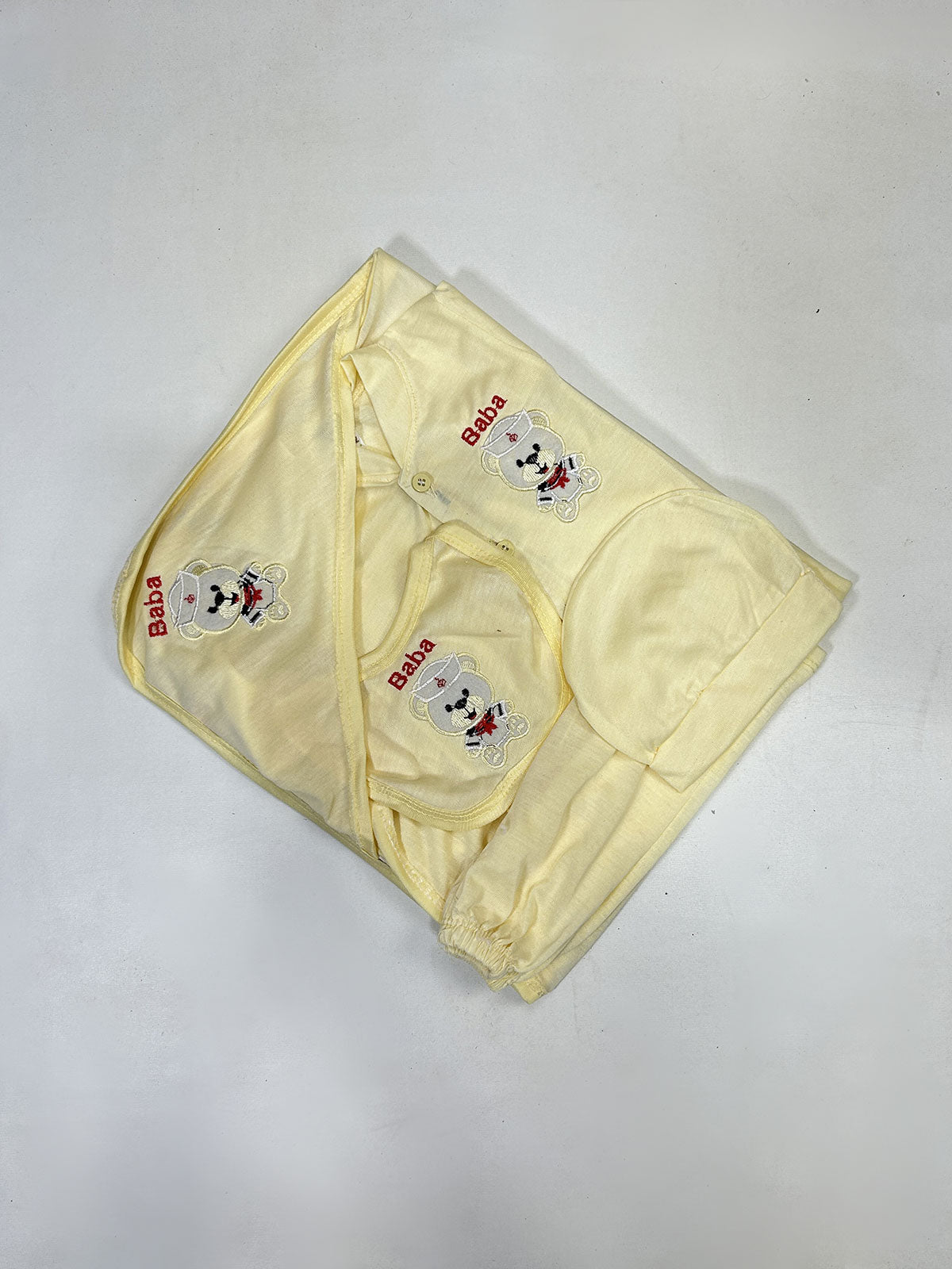 0Mth - 3Mth Yellow 5Pcs Gift Set For Newborn HG NBGS261