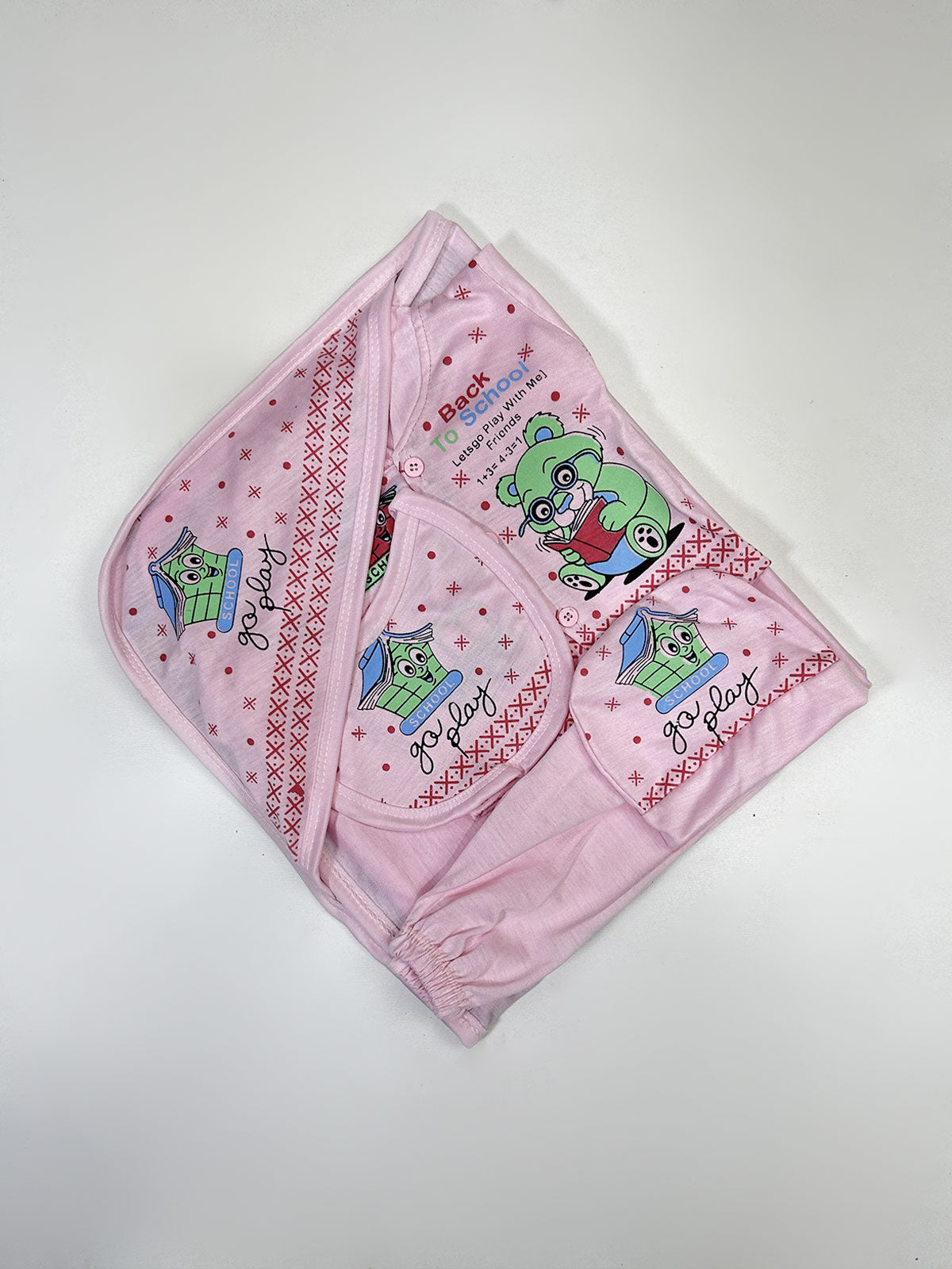 0Mth - 3Mth Pink 5Pcs Gift Set For Newborn HG NBGS264