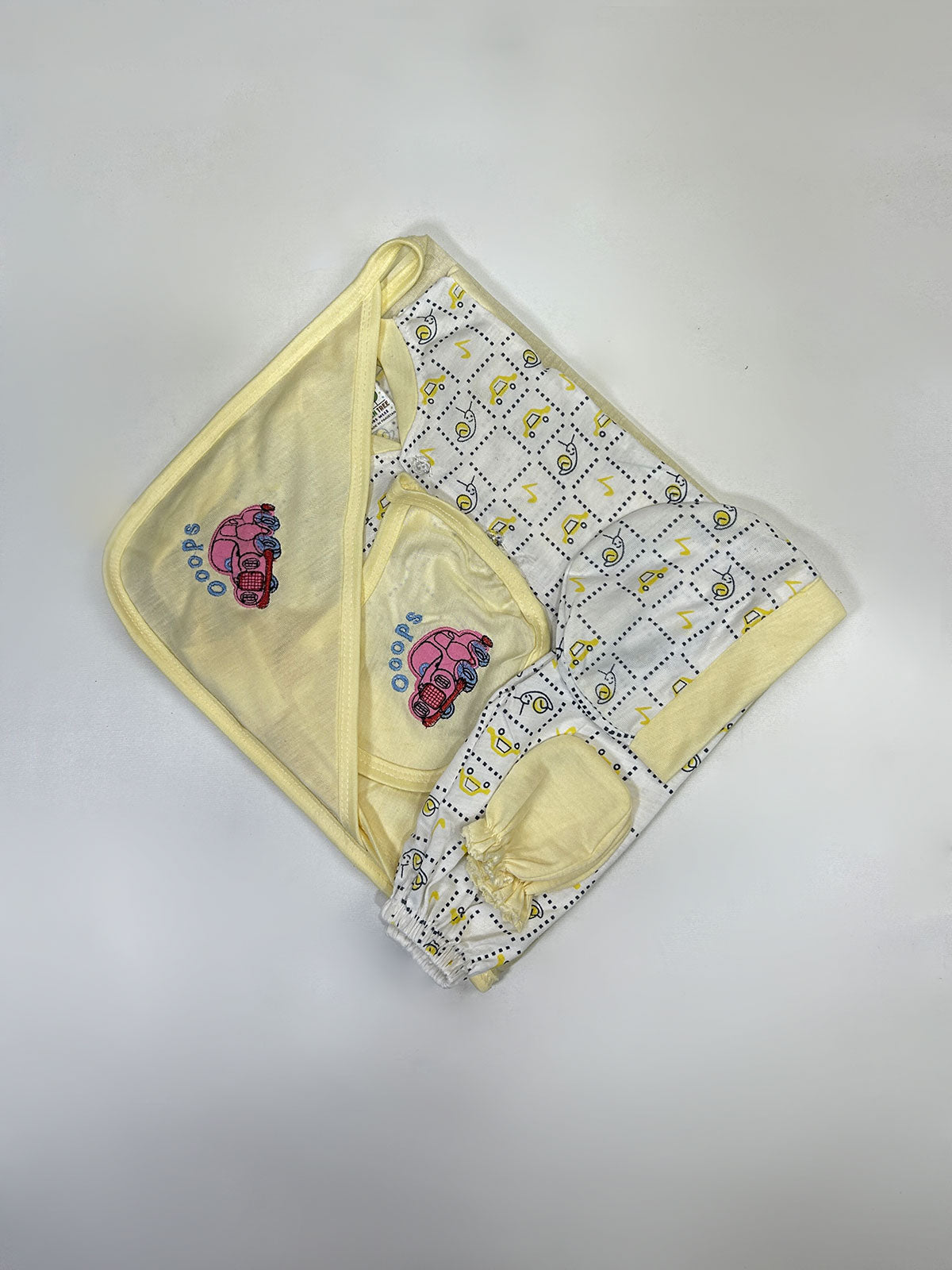 0Mth - 3Mth Yellow 5Pcs Gift Set For Newborn HG NBGS266