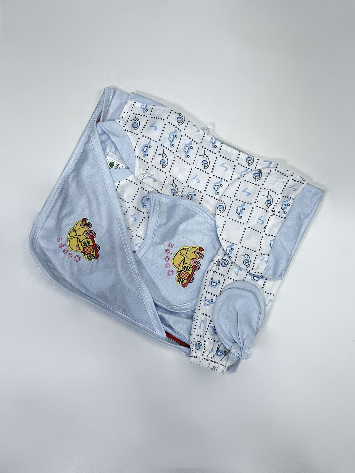 0Mth - 3Mth Blue 5Pcs Gift Set For Newborn HG NBGS267