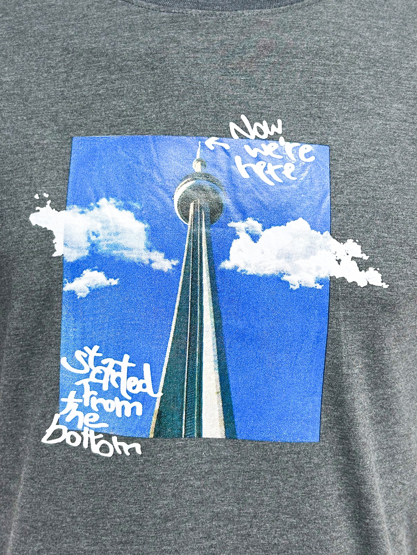 Grey Graphic T-Shirt For Men MTS245