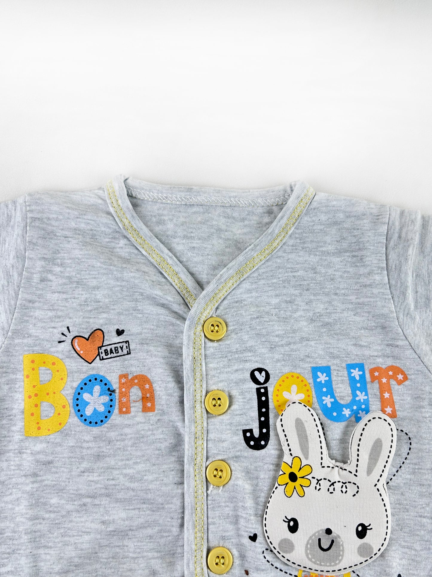 0Mth - 3Mth Jour Yellow Baba Suit For Newborns NBS524