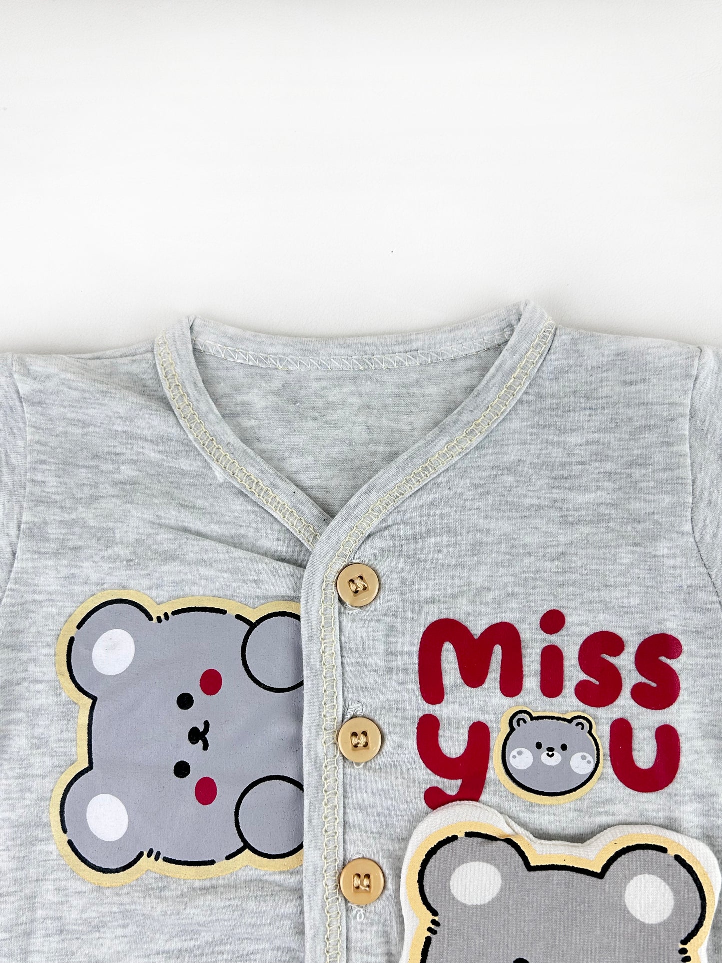 0Mth - 3Mth Miss You Yellow Baba Suit For Newborns NBS523