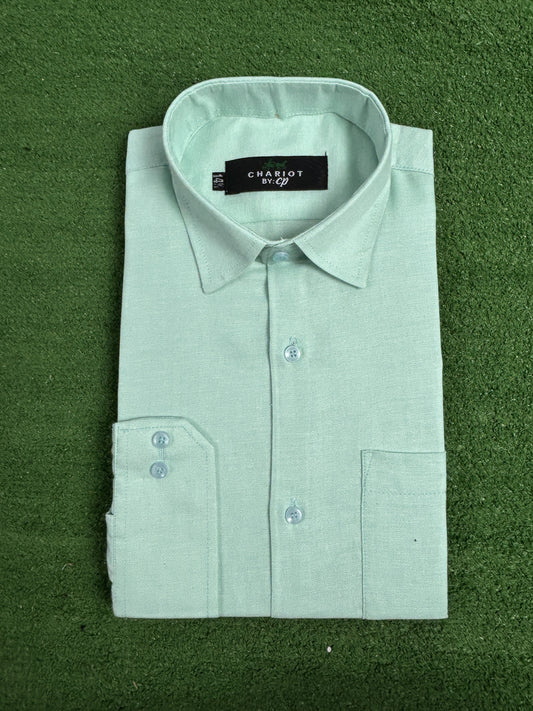 Ferozi Chambray Formal Dress Shirt For Men MFS366