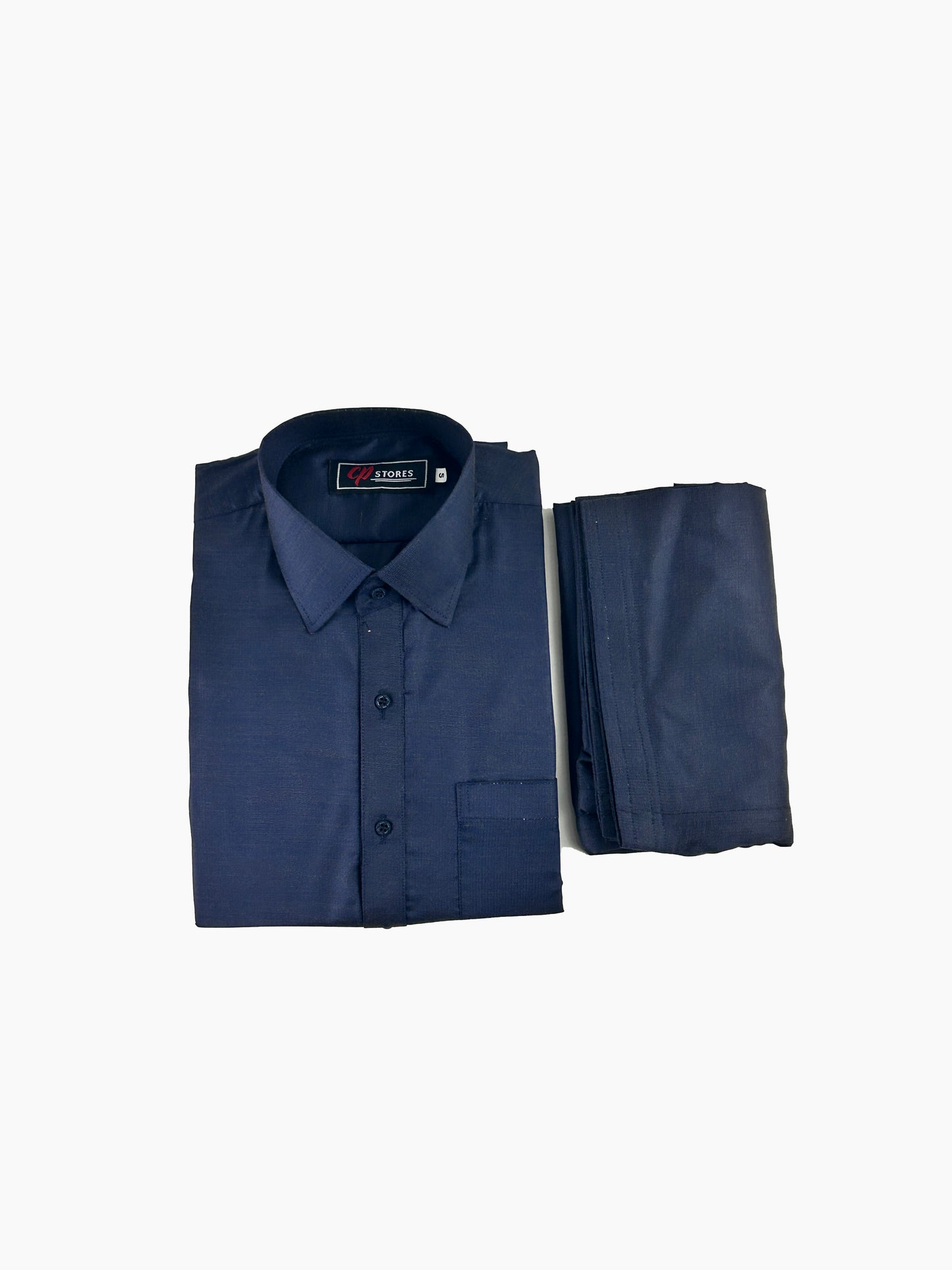 788- 01 Navy Blue Stitched Suit Kameez Shalwar For Men MSK198