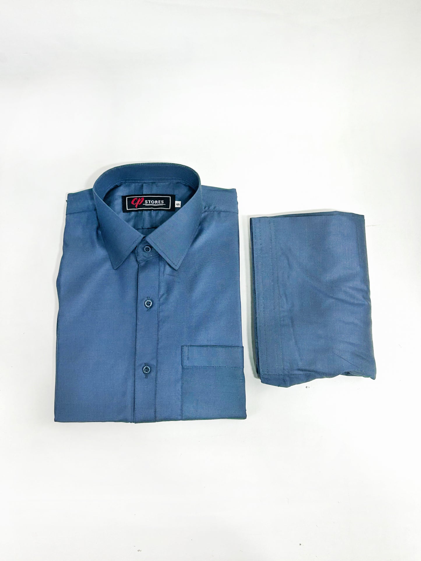 788- 04 Blue Stitched Suit Kameez Shalwar For Men MSK204