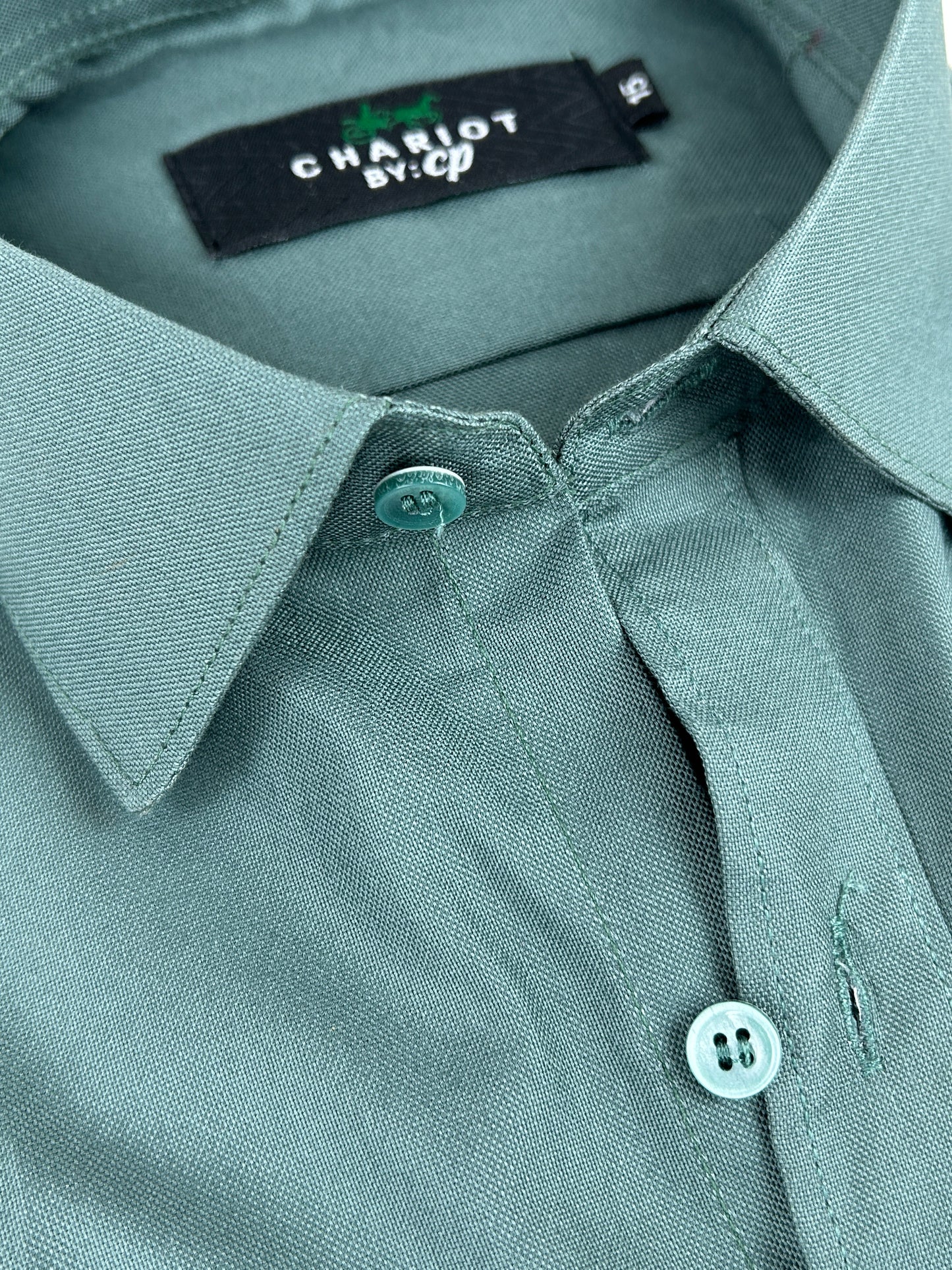 Light Green Formal Dress Shirt For Men MFS303