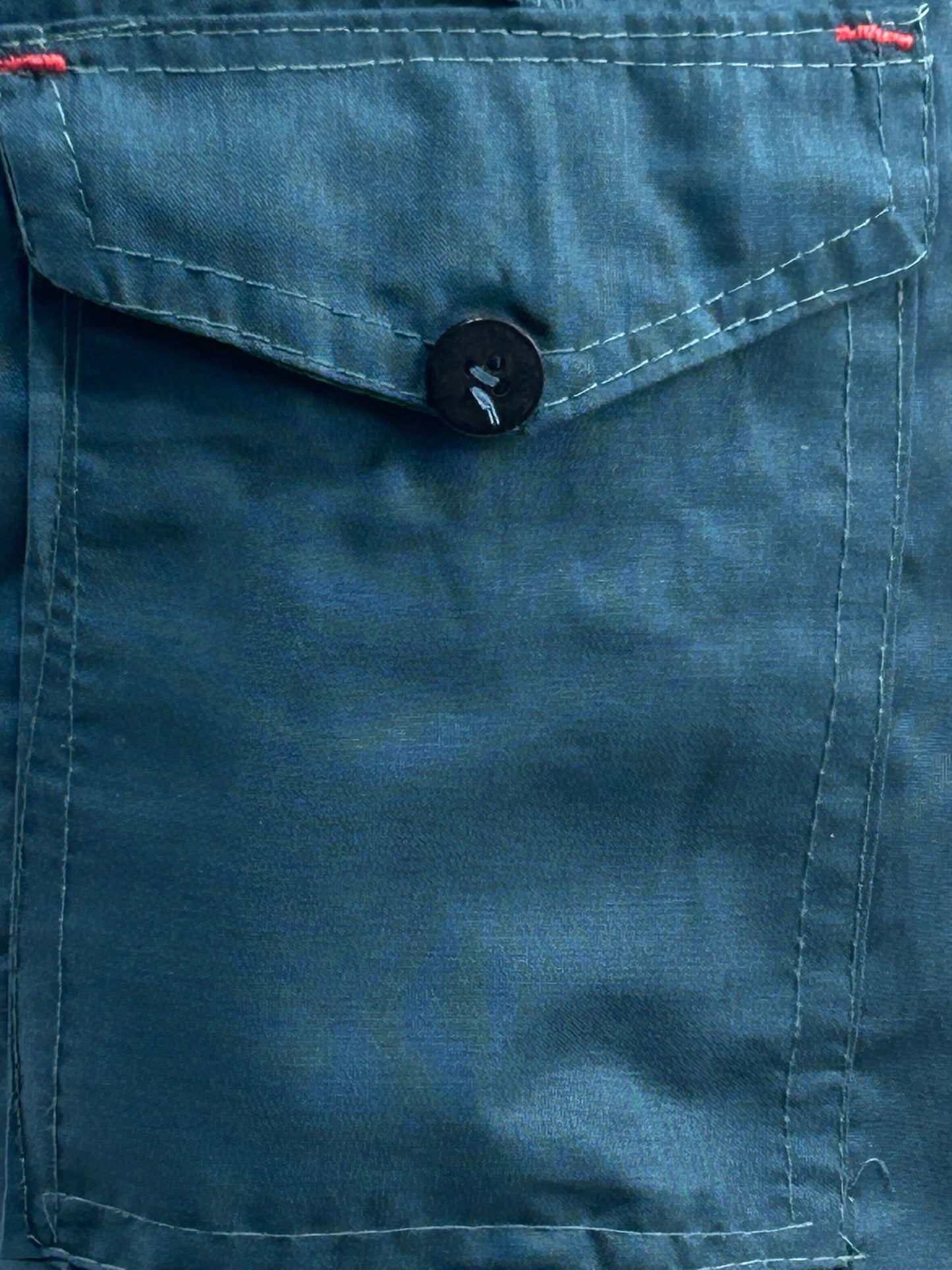 HG Blue Cargo 3-QTR Cotton Short for Men MS99