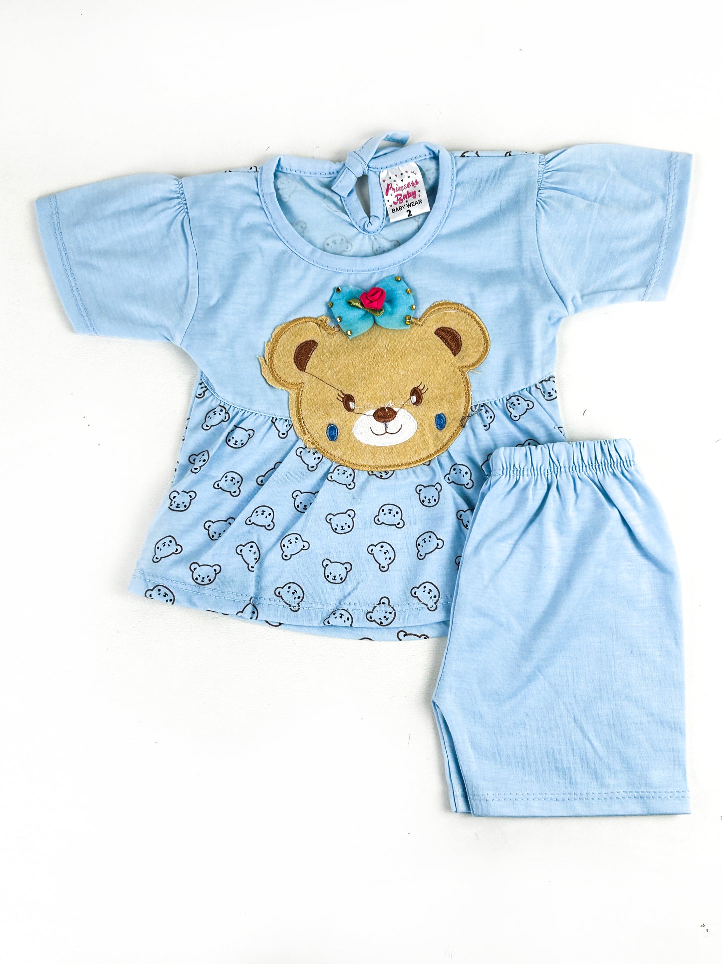 3Mth - 9Mth Blue Baby Suit For Newborns NBS538