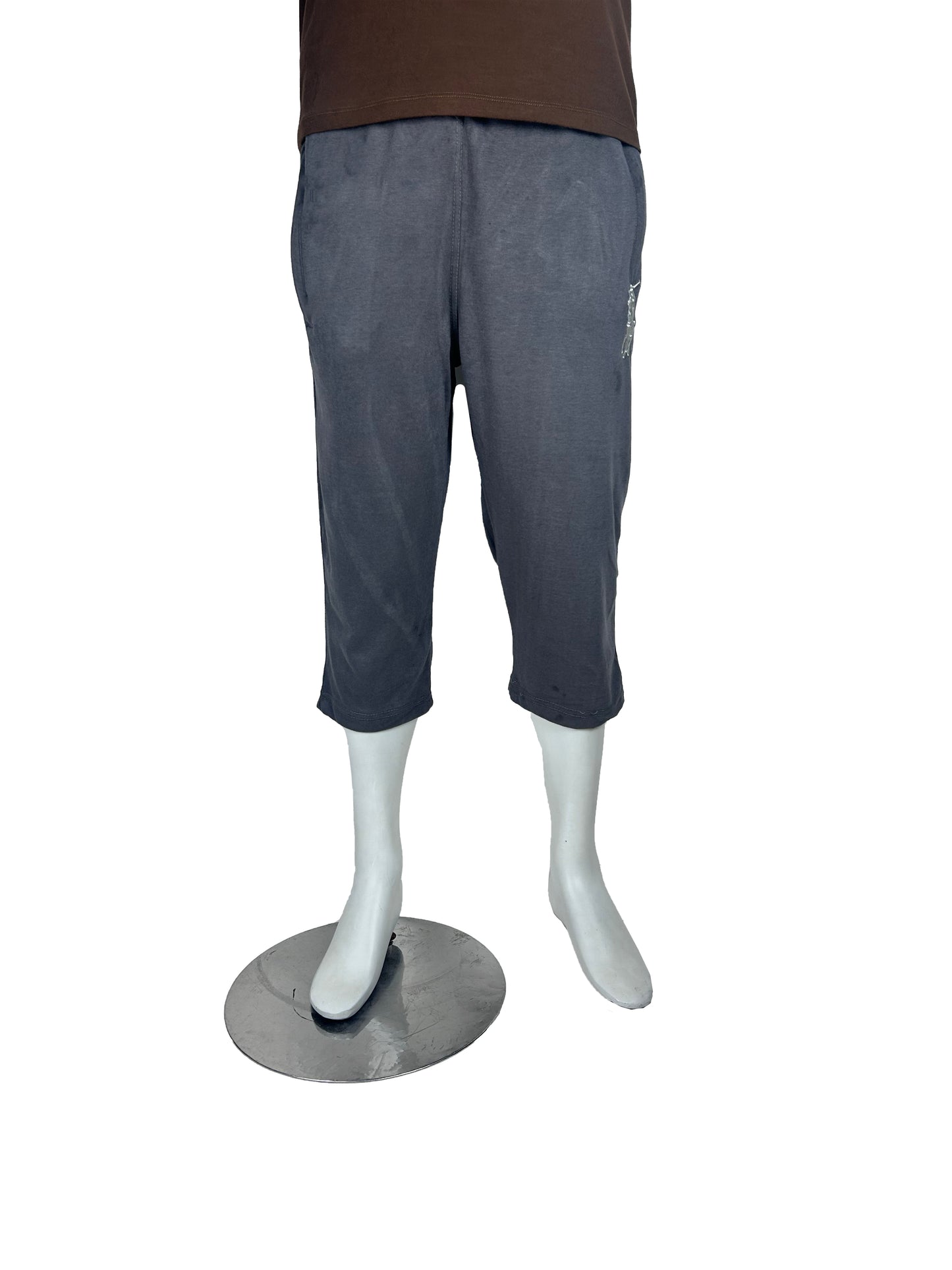 Dark Grey Cargo 3-QTR Short for Men AA MS116