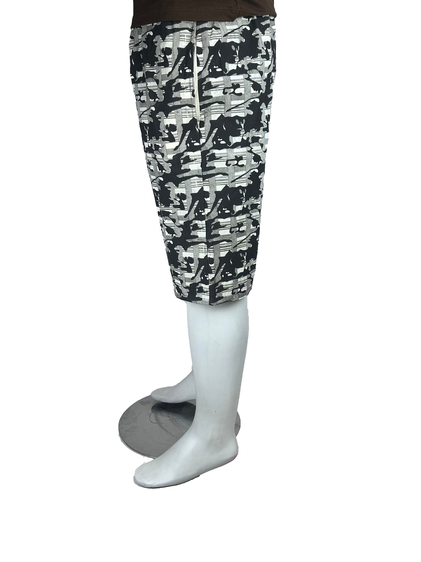 White Camo Cotton Short for Men MS103