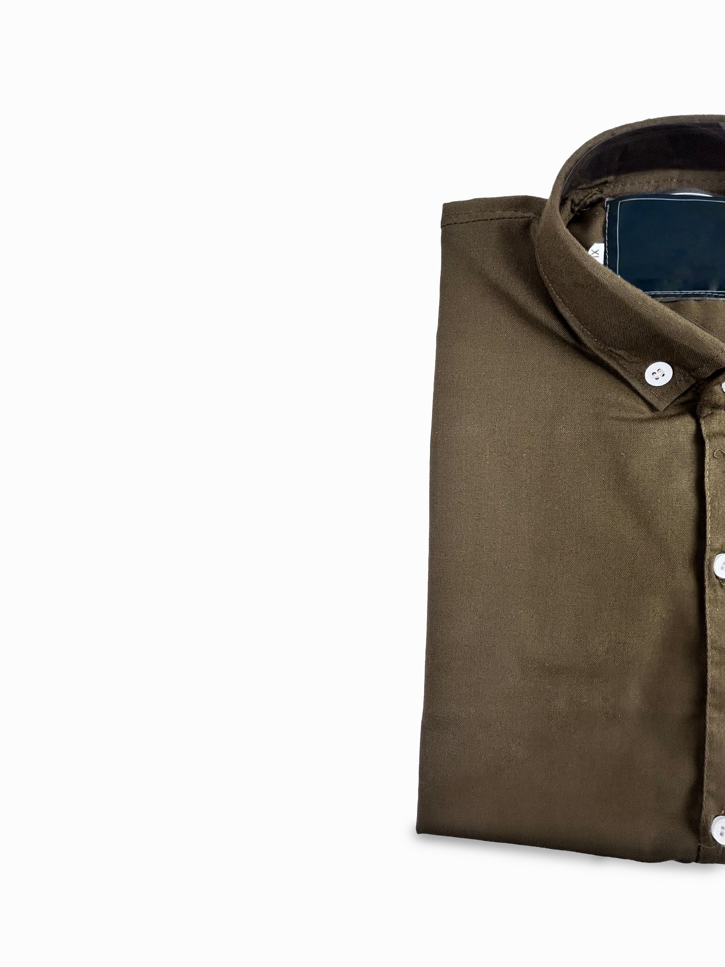 Men's Chambray Casual Shirt Brown