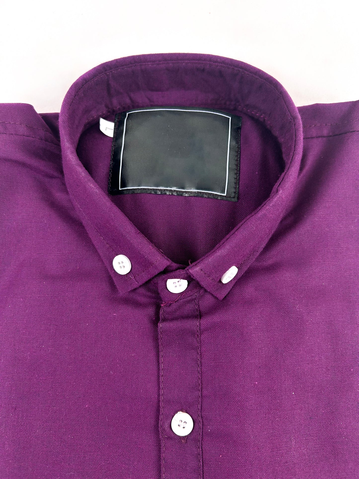 Men's Chambray Casual Shirt Purple