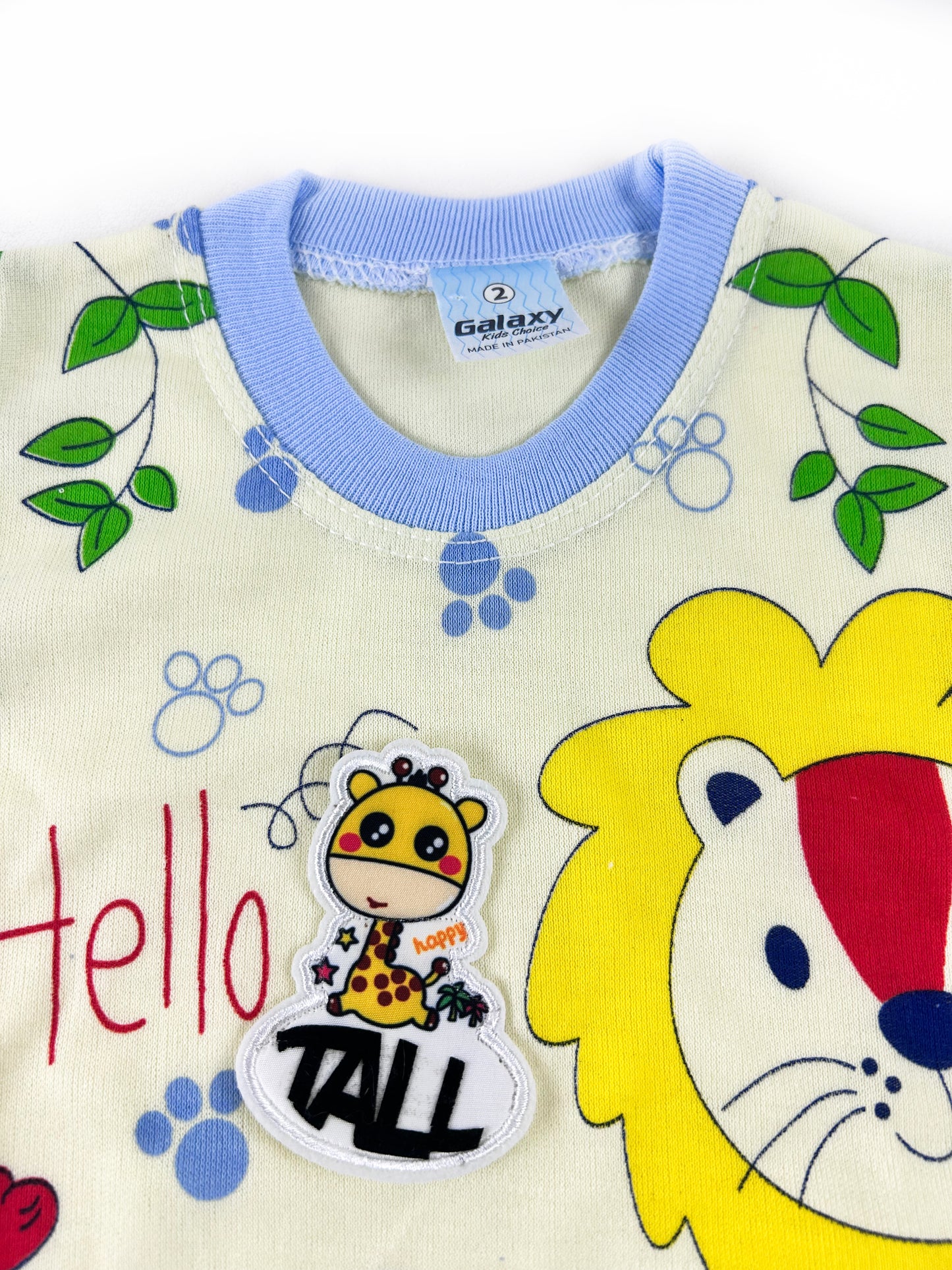 3Mth - 9Mth Hello Light Blue Baba Suit For Newborns HG NBS424
